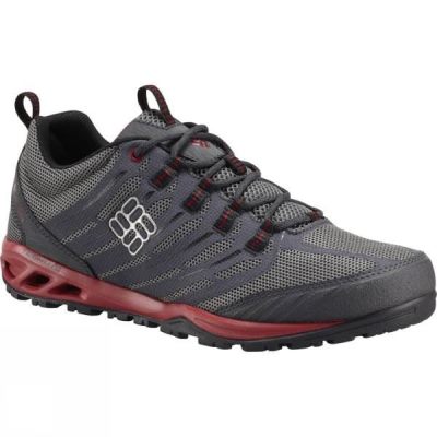 Zapatillas Running Columbia Ventrailia Razor Multisport Hombre - Gris Oscuro / Rojas - Chile HMQ9863